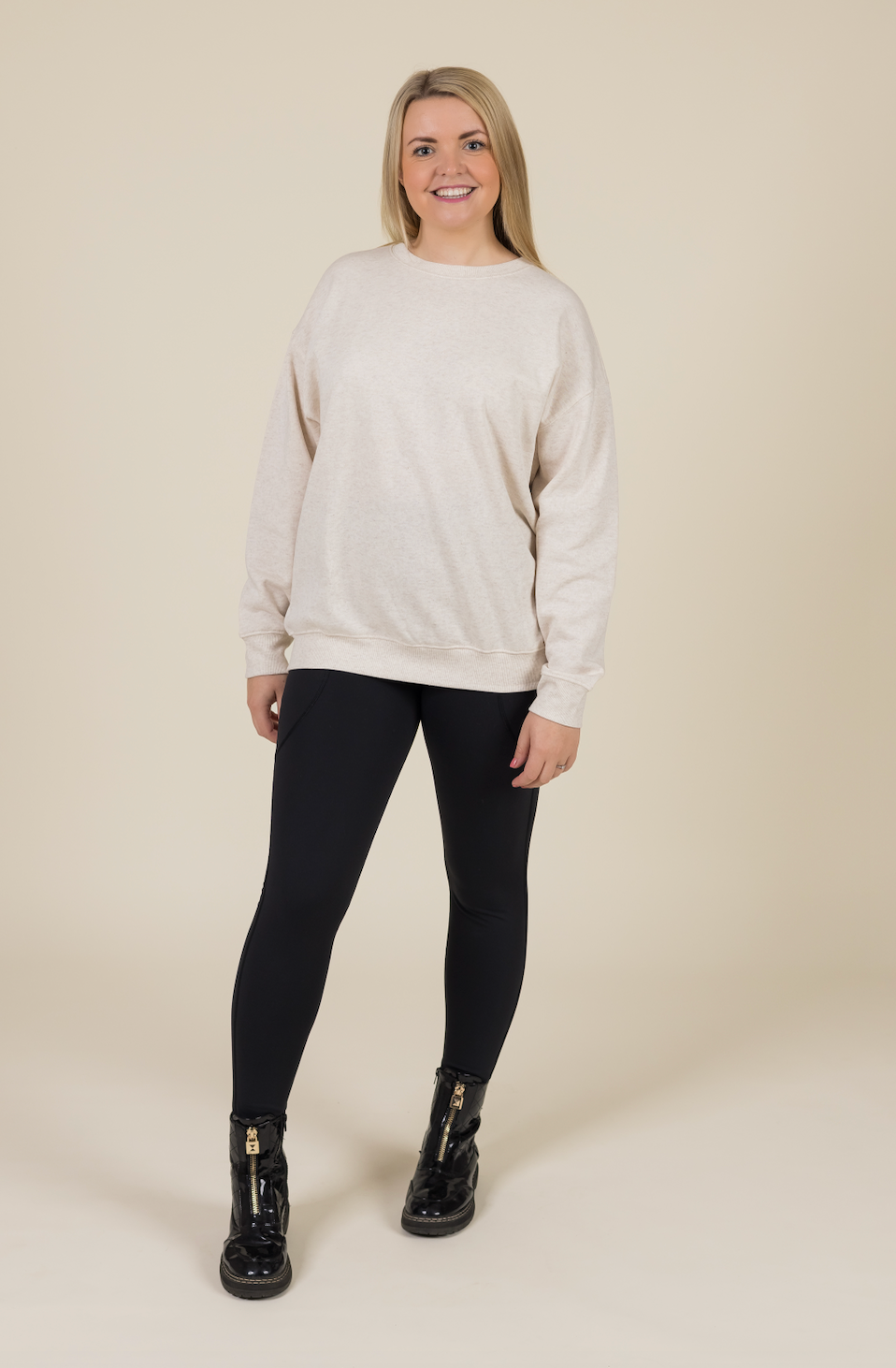 Fleece Lined Black 2 Pocket Full Leggings - Love Lissie