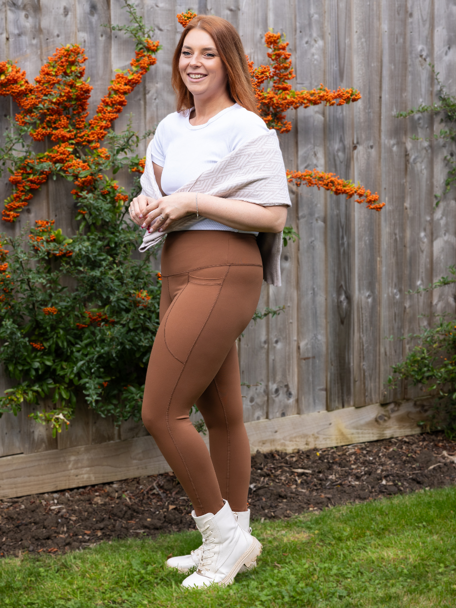 Comfort Max Chocolate 2 Pocket Full Leggings